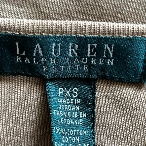 Lauren Ralph Lauren Petite Long Sleeve Crewneck Tee - Picture 4 of 9